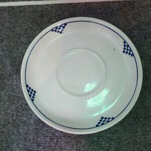 8 J & G Meakin Blue coffee saucer Plate English EUC